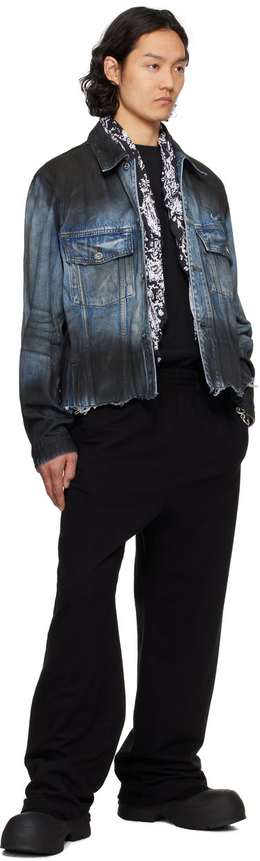 Яке We11done We11done Sprayed Sporty Selldone Denim Jacket Синьо | WD-DJ1-25-308-U-BL, 3