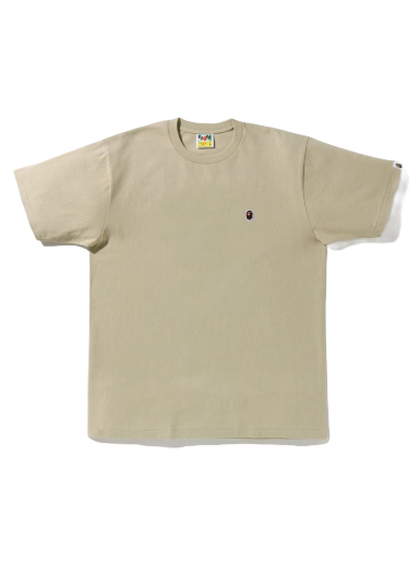 Тениска BAPE Ape Head One Point Tee Бежово | 1I80-110-004