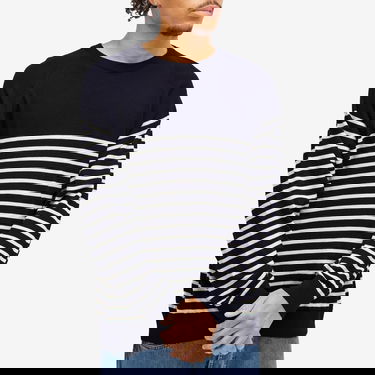 Пуловер YMC Suedehead Knit Sweater Синьо | P8WMD-40, 2