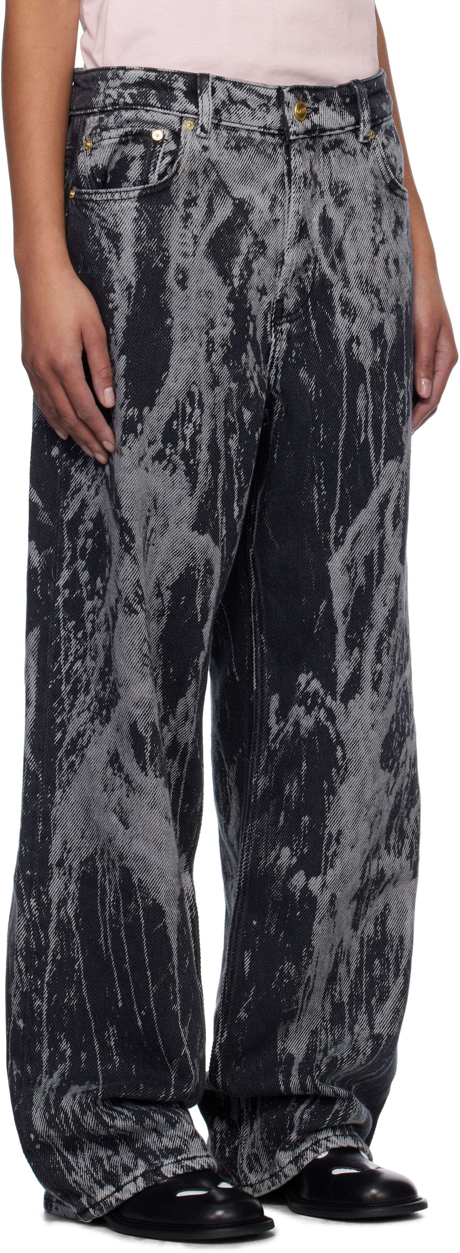 Дънки GANNI Ganni Heavy Denim Izey Jeans Черно | J1595, 1
