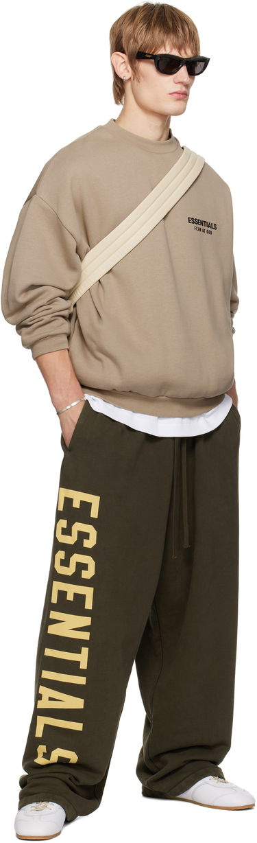 Пуловер Fear of God Fear of God ESSENTIALS Fleece Crewneck Sweatshirt Бежово | 192HO246267F, 4