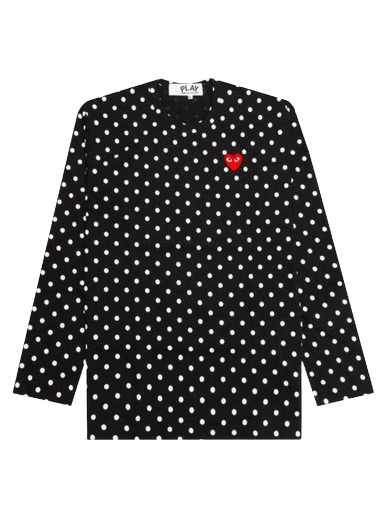Тениска Comme des Garçons Play Polka Dot T-Shirt Черно | AZ T166 051 1