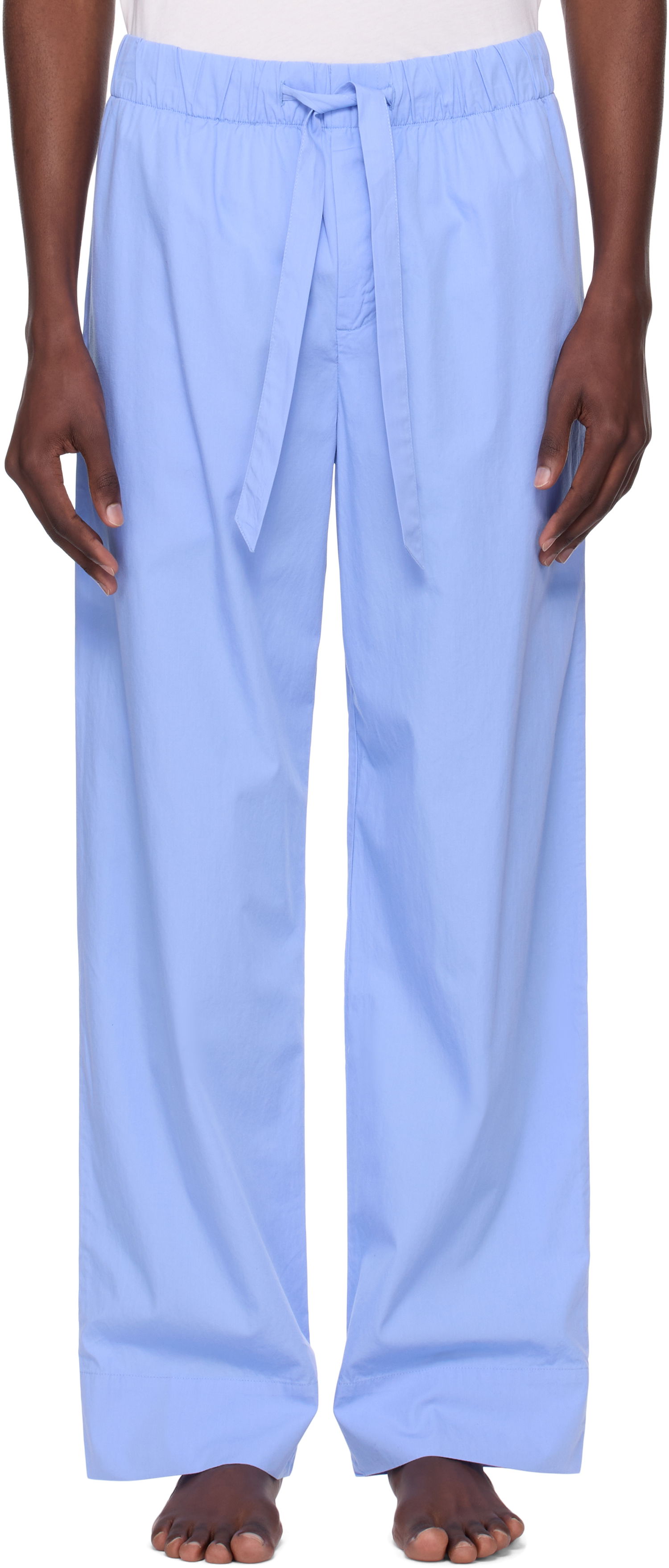 Пижама TEKLA Tekla Poplin Pyjama Pants Синьо | PPL-PANTS-346, 0