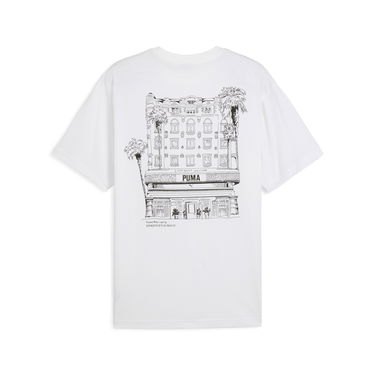 Тениска Puma PUMA Hotel Graphics Relaxed Fit T-Shirt Бяло | 629636_02, 4