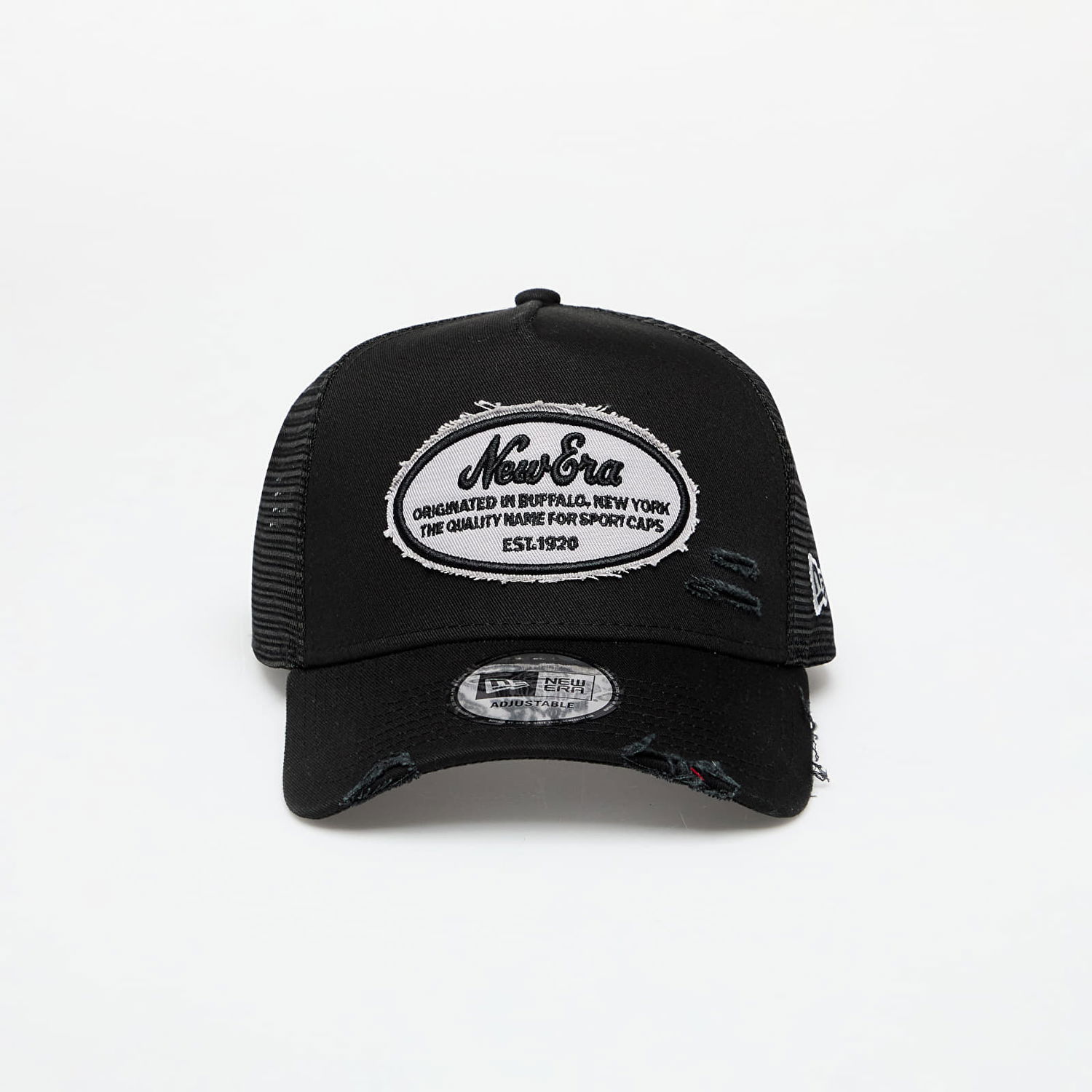 Шапка с козирка New Era 9FORTY A-Frame Trucker Oval Distress Patch Trucker Cap Черно | 60667683, 0