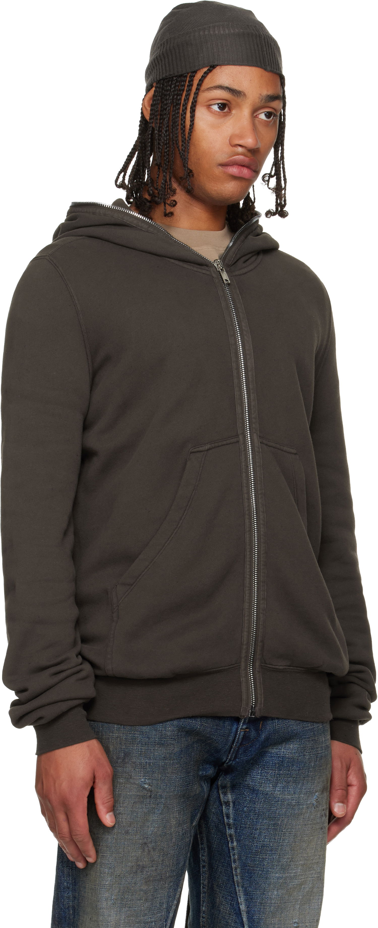 Суитчър Rick Owens DRKSHDW Concordians Micro Mountain Hoodie Сиво | DU02E7291 FSLP, 1
