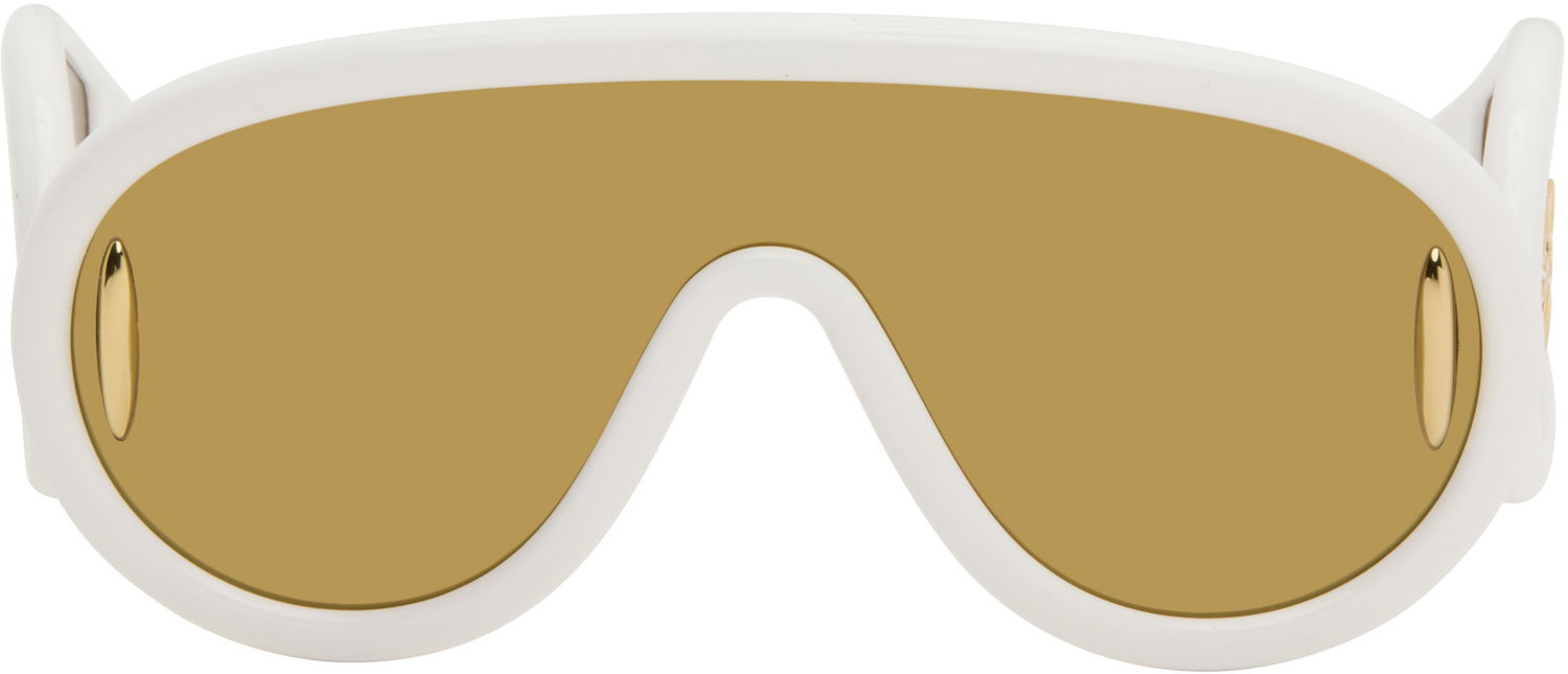 Слънчеви очила Loewe Wave Mask Sunglasses Бяло | LW40108I 192337132728, 0