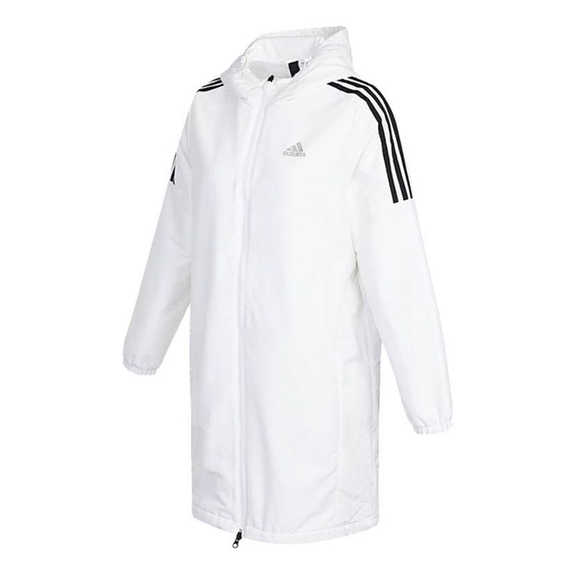 Ветровка adidas Originals Sports Training Fleece Lined Hooded Jacket Бяло | HG1848