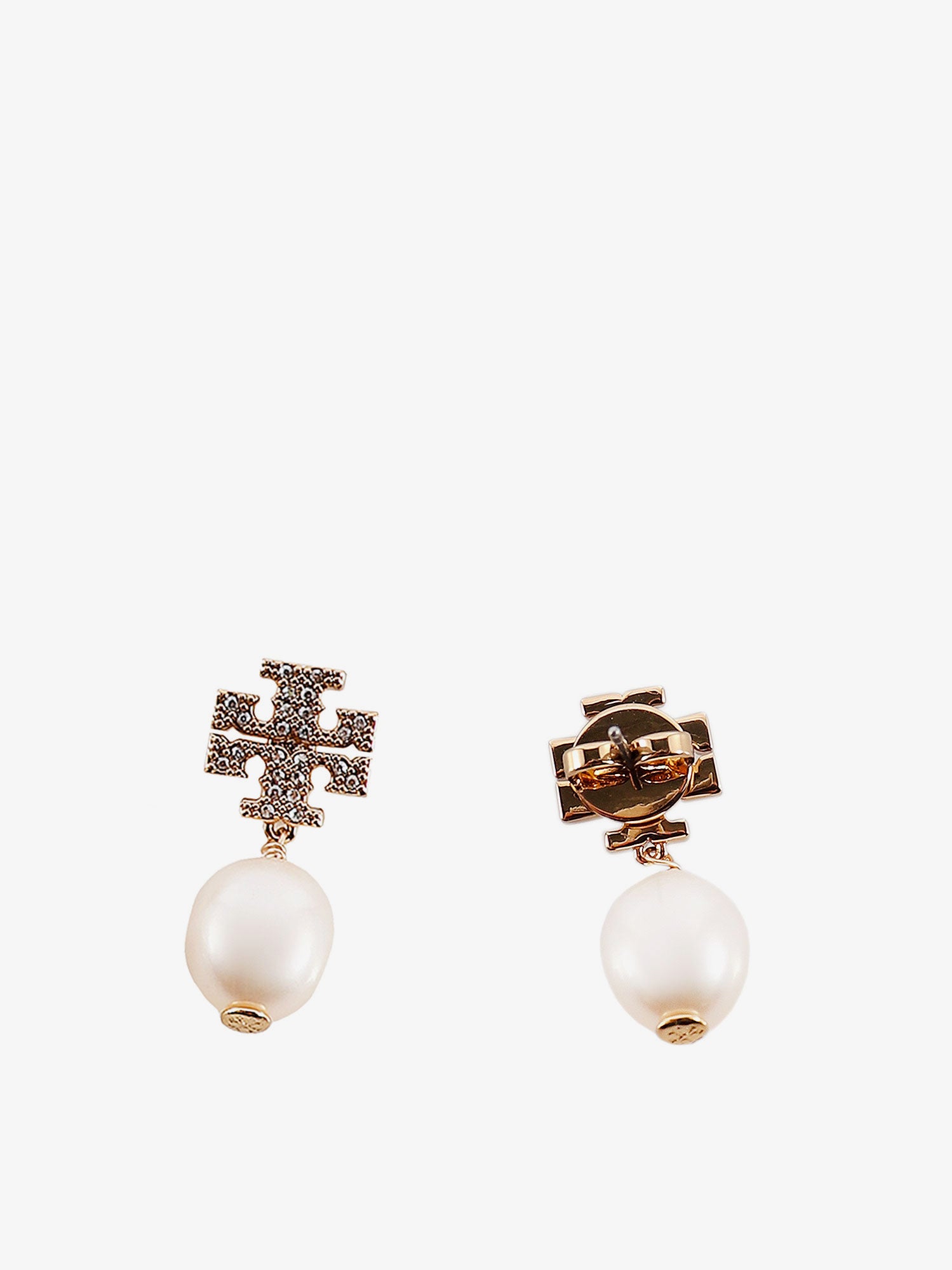 Обеци Tory Burch Pearl Drop Earrings Металик | 60525137, 1
