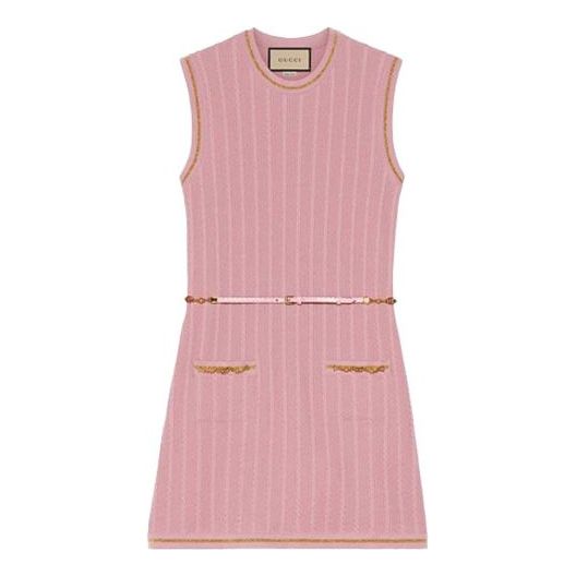 Pокля Gucci Gucci Boundless Overture Series Sleeveless Knit Dress Розово | 658350-XKBVO-6167