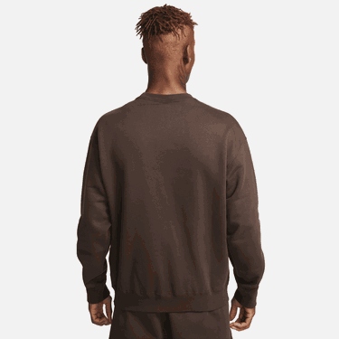 Суитчър Nike Solo Swoosh Fleece Crew Кафяво | DX1361-237, 3