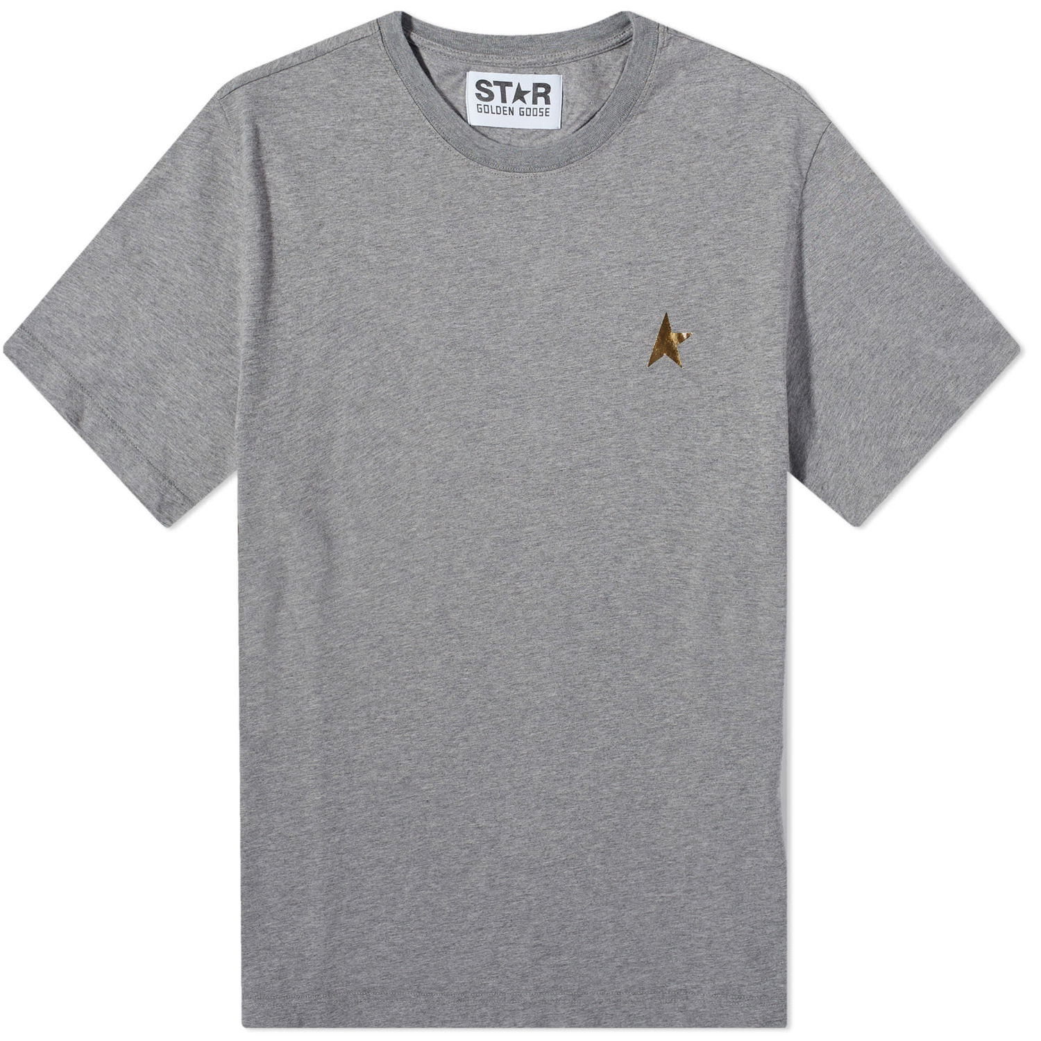 Тениска Golden Goose Star Logo Grey Melange Сиво | GMP01220-P000193-60311, 0