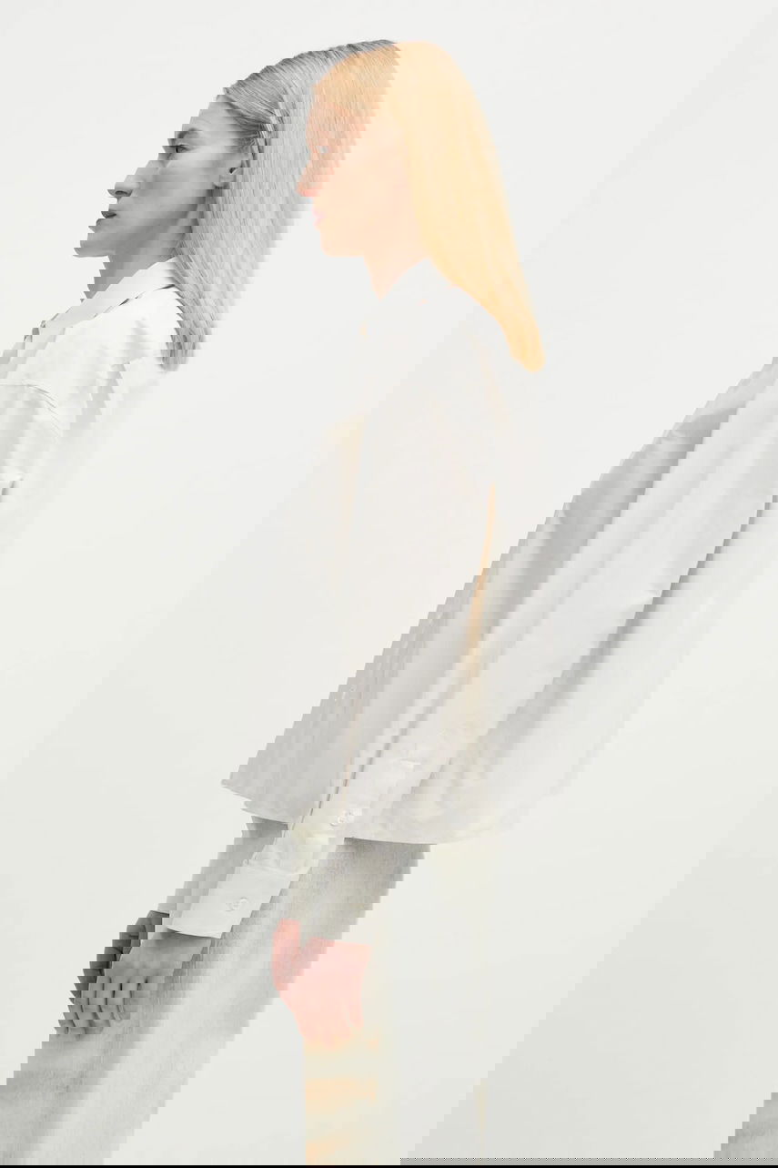 Риза Maison Margiela Cotton Relaxed Fit Classic Collar Shirt Бяло | S52DT0043, 1