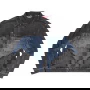 Two Tone Paneled Denim Jacket