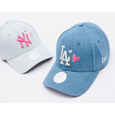 Шапка с козирка New Era MLB Denim Icon 9FORTY LA Dodgers Adjustable Hat Синьо | 60595350, 2