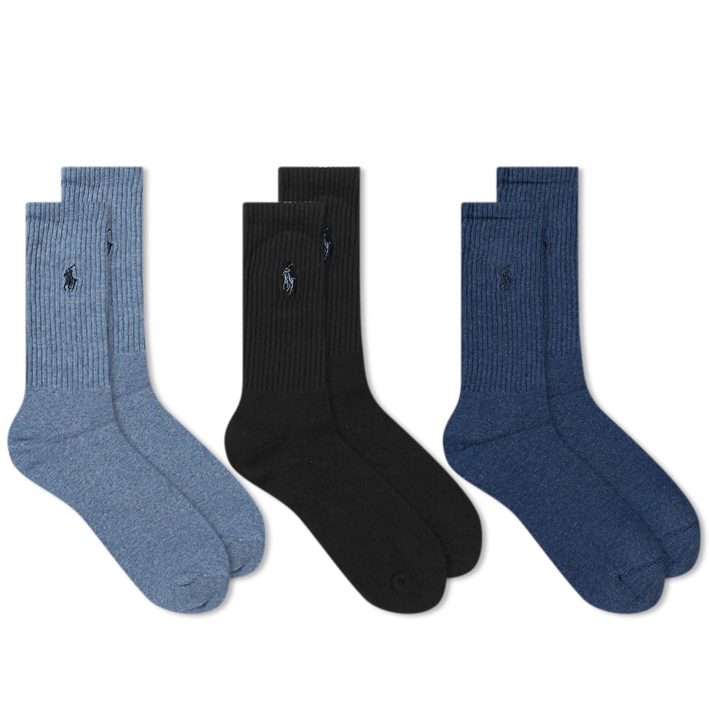 Чорапи Polo by Ralph Lauren Assorted Sock - 3 Pack Тъмно синьо | 449655211002, 0