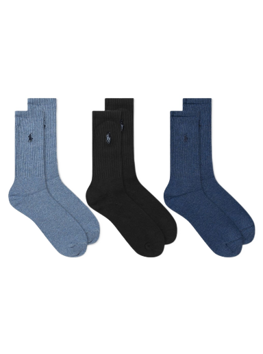 Чорапи Polo by Ralph Lauren Assorted Sock - 3 Pack Тъмно синьо | 449655211002