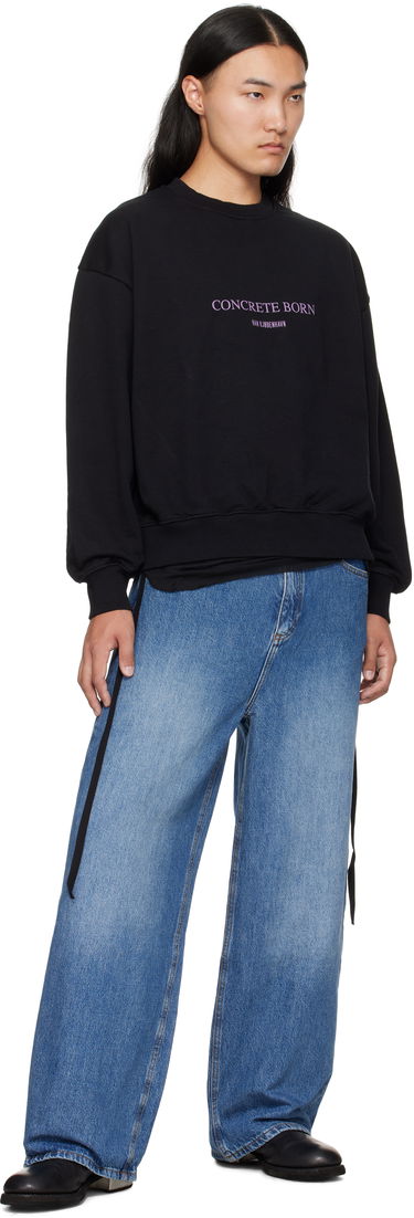 Суитчър Han Kjøbenhavn Han Kjobenhavn Logo Oversized Crewneck Sweatshirt Черно | M-134724, 3