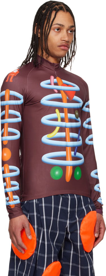 Фланелка Walter Van Beirendonck Walter Van Beirendonck Cosmic Dancer Bike Long Sleeve T-Shirt Жълто | 7001, 4