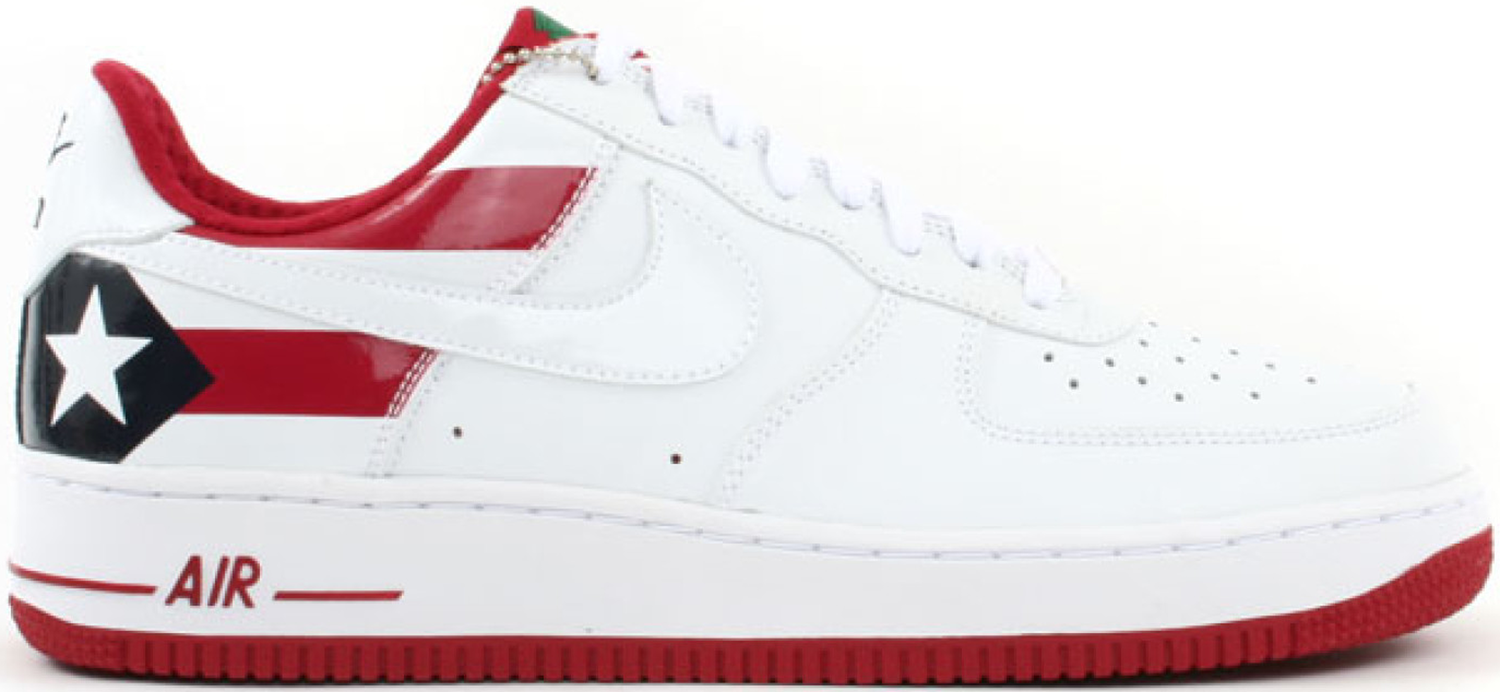 Кецове и обувки Nike Air Force 1 Low Puerto Rico 7 2006 Бяло | 309096-113, 0