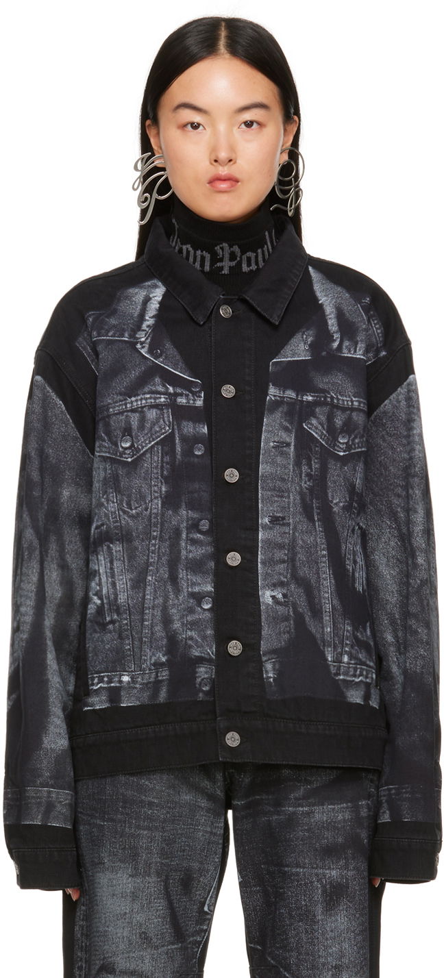 Яке Jean Paul Gaultier Jean Paul Gaultier Trompe L'œil Denim Jacket Черно | 23/15-U-VE026ILP-D009-00, 0