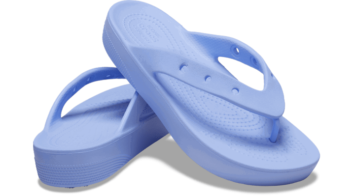 Кецове и обувки Crocs Classic Platform Flips Лилаво | 207714-5Q6, 1