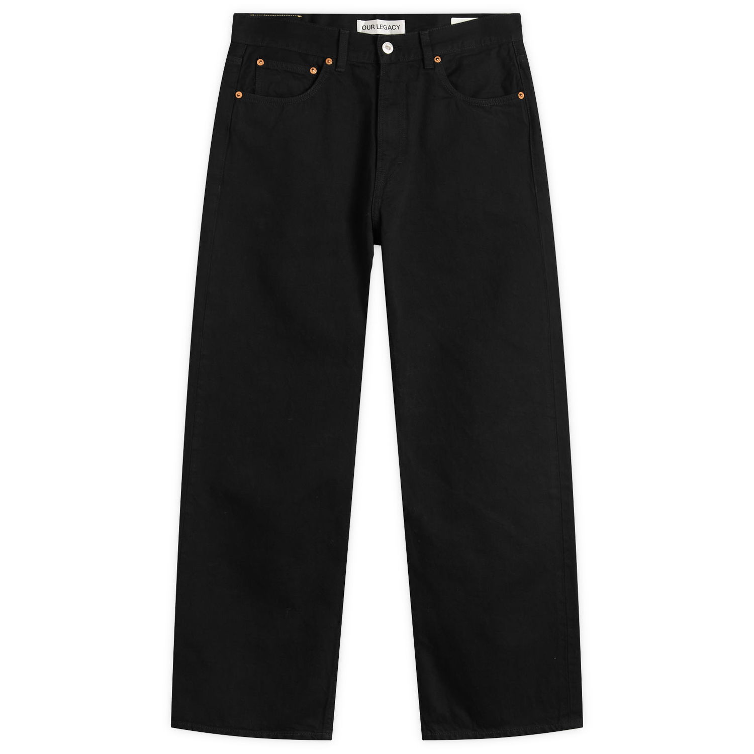 Дънки OUR LEGACY Our Legacy Third Cut Straight-Leg Jeans 30" Черно | M2255TCB, 1