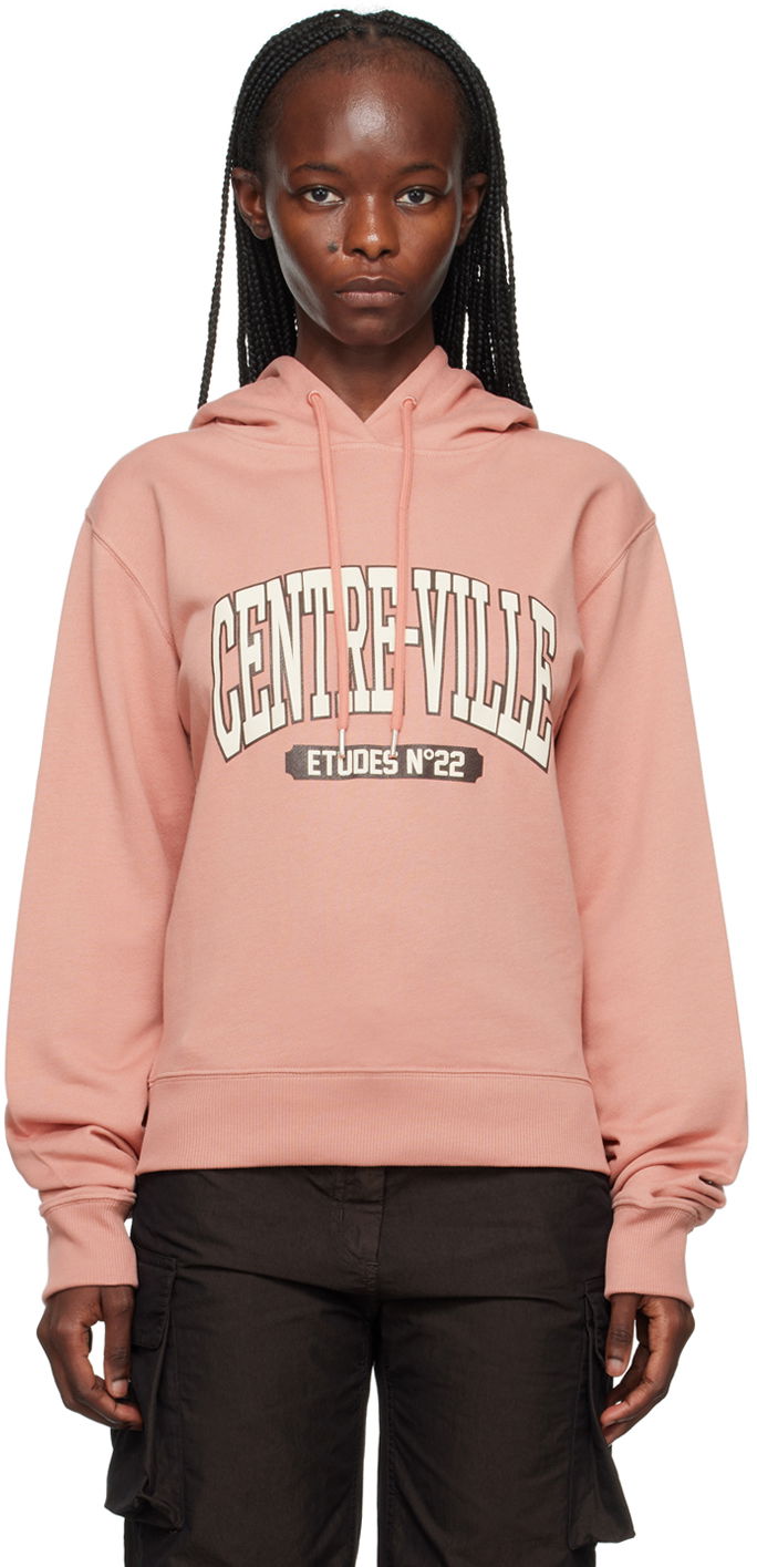 Суитчър Études Centre-Ville Graphic Print Hoodie Розово | H23MM280A01351