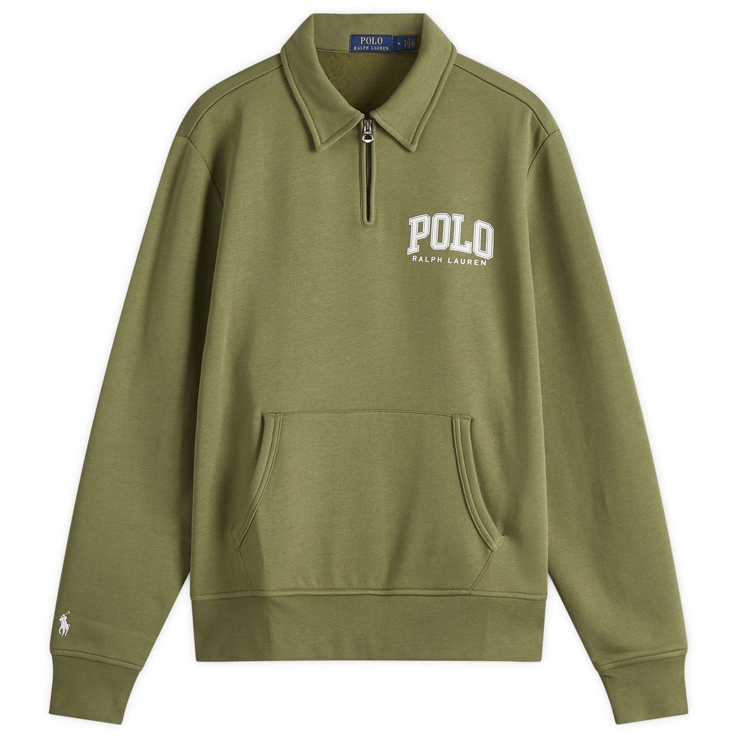Суитчър Polo by Ralph Lauren Polo Ralph Lauren Arch Applique Half Zip Sweatshirt Зелено | 710967732003, 0