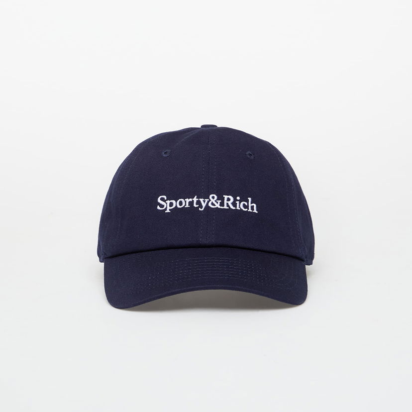 Шапка с козирка Sporty & Rich Hat Sporty & Rich Serif Logo Universal Тъмно синьо | AC07964300BL106