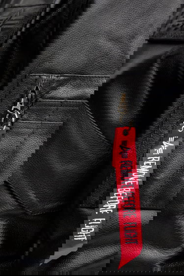 Яке бомбър Alpha Industries Leather Bomber Jacket Черно | 100109.03, 3