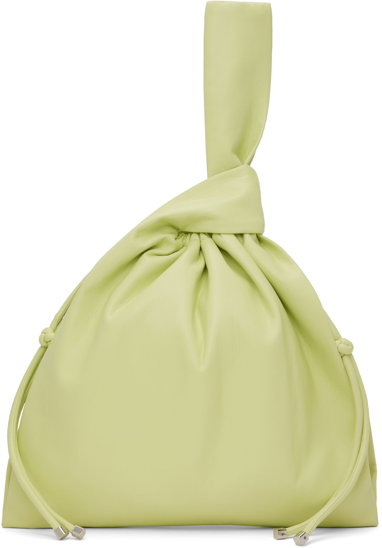 Дамска чанта Nanushka Drawstring Vegan Leather Pouch Зелено | NW24FWBT11963, 0