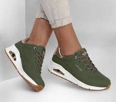 Кецове и обувки Skechers Uno Зелено | 155196-OLV, 1