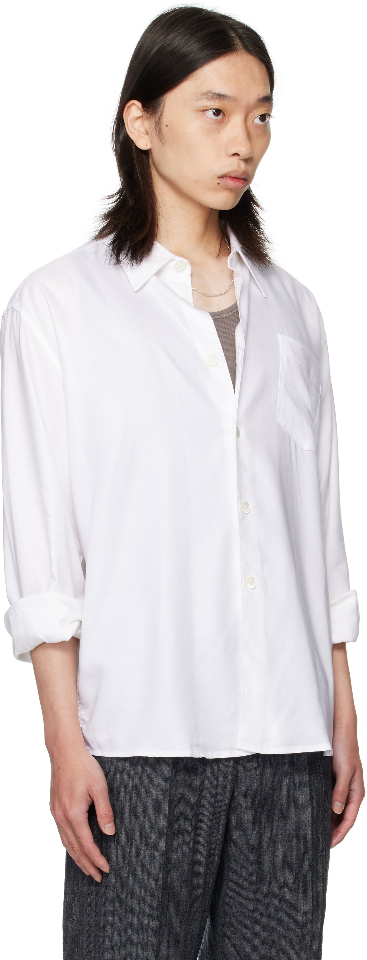 Риза OUR LEGACY Our Legacy Beyond Button-Up Shirt Бяло | M4252BSW, 1