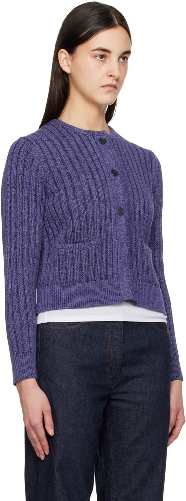 Пуловер JW Anderson JW Anderson Cropped Buttoned Cardigan Лилаво | KW1356-YN0410, 1
