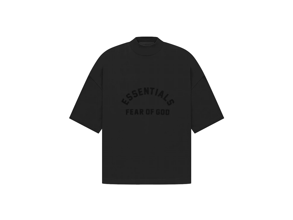Тениска Fear of God Essentials Arch Logo Tee Черно | 125SP232000F, 0