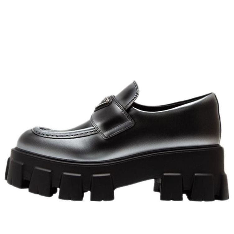 Кецове и обувки Prada Prada Monolith Brushed Leather Loafers Черно | 1D649M_3LMH_F0I89_F_B055