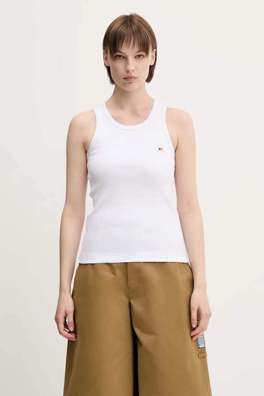 Потник Fiorucci Fiorucci Angel Patch Ribbed Tank Top Бяло | W02SPTTA324CJ01WH01, 0