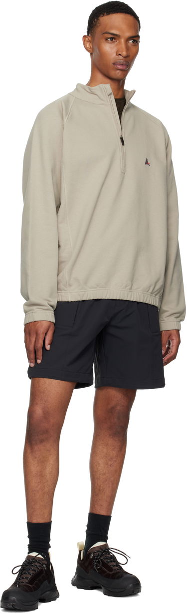 Суитчър ROA Heavy Half Zip Sweatshirt Черно | RBMW0334FA241, 4
