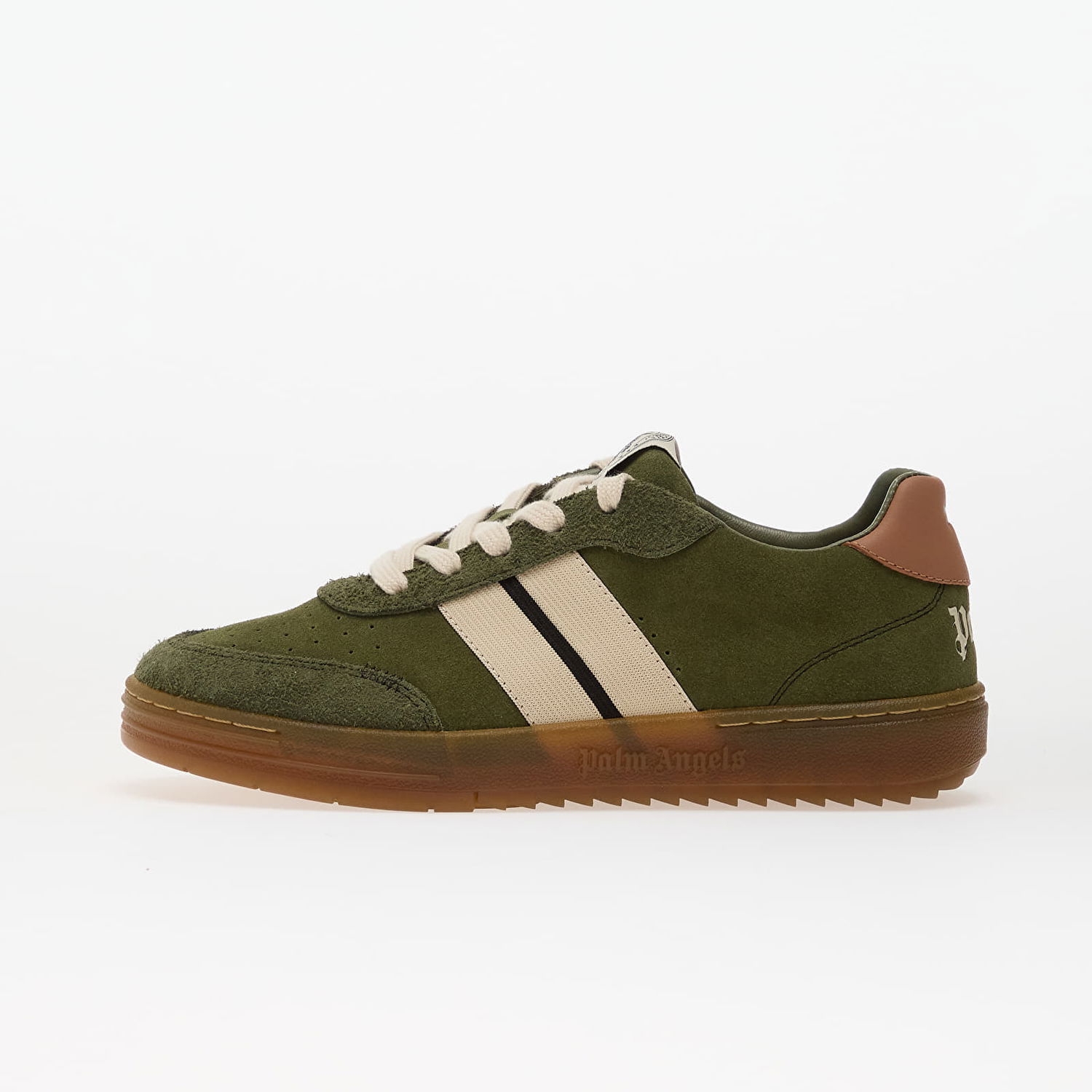 Кецове и обувки Palm Angels University Track Military Green/ Beige Зелено | PBIA016F25LEA0015661, 0