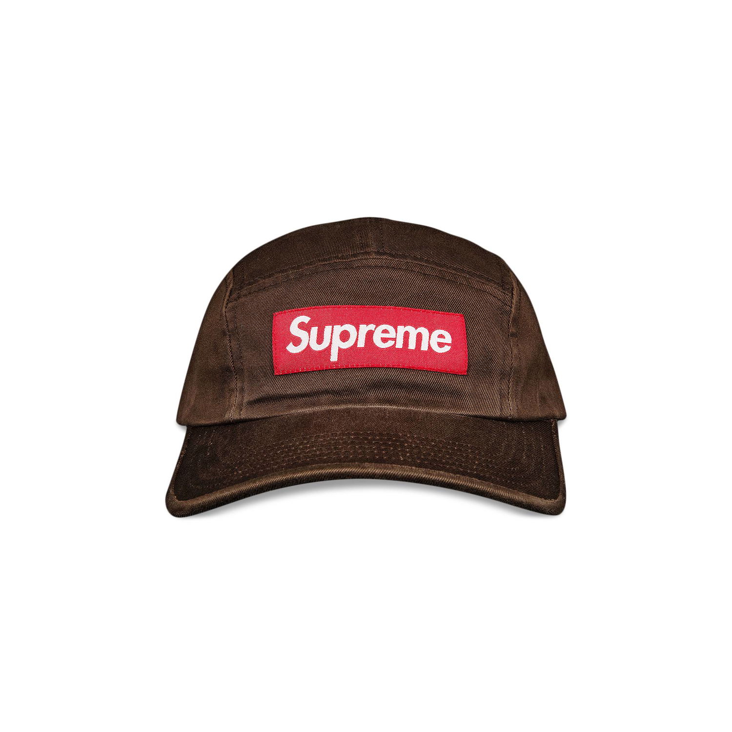 Шапка с козирка Supreme Washed Chino Twill Camp Cap Кафяво | FW21H90 BROWN, 1