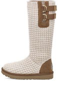 Knitted Tall Boots With Buckles