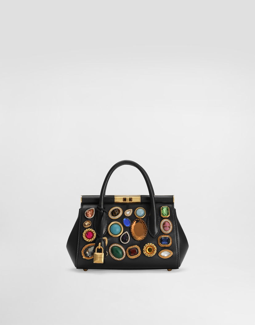 Дамска чанта Dolce & Gabbana Dolce & Gabbana Mini Marlene Jeweled Handbag Черно | BB7744AP06681300