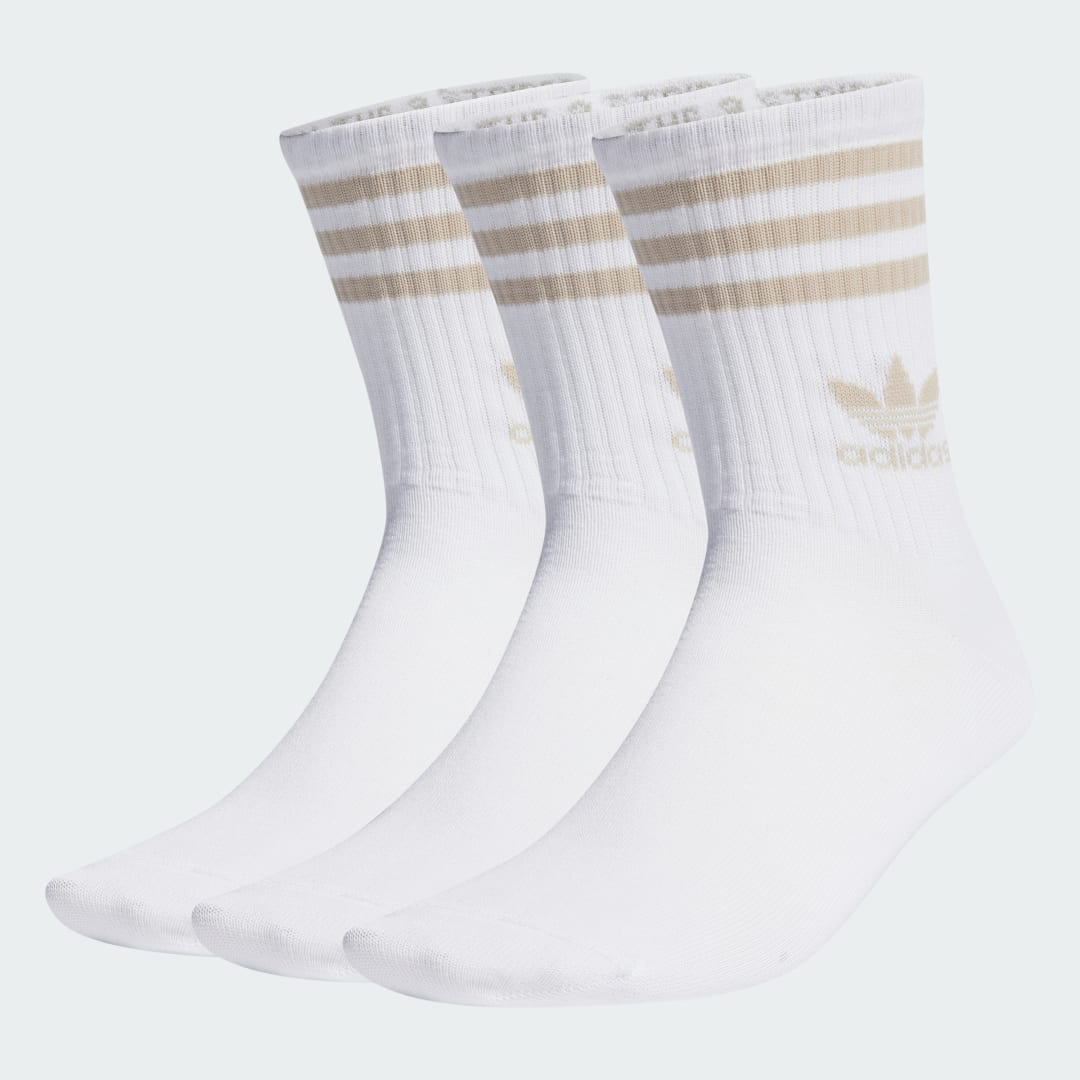 Чорапи adidas Originals Mid Cut Crew Socks – 3 pairs Бяло | IW9269, 0
