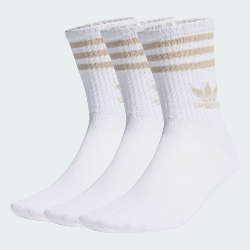 Чорапи adidas Originals Mid Cut Crew Socks – 3 pairs Бяло | IW9269
