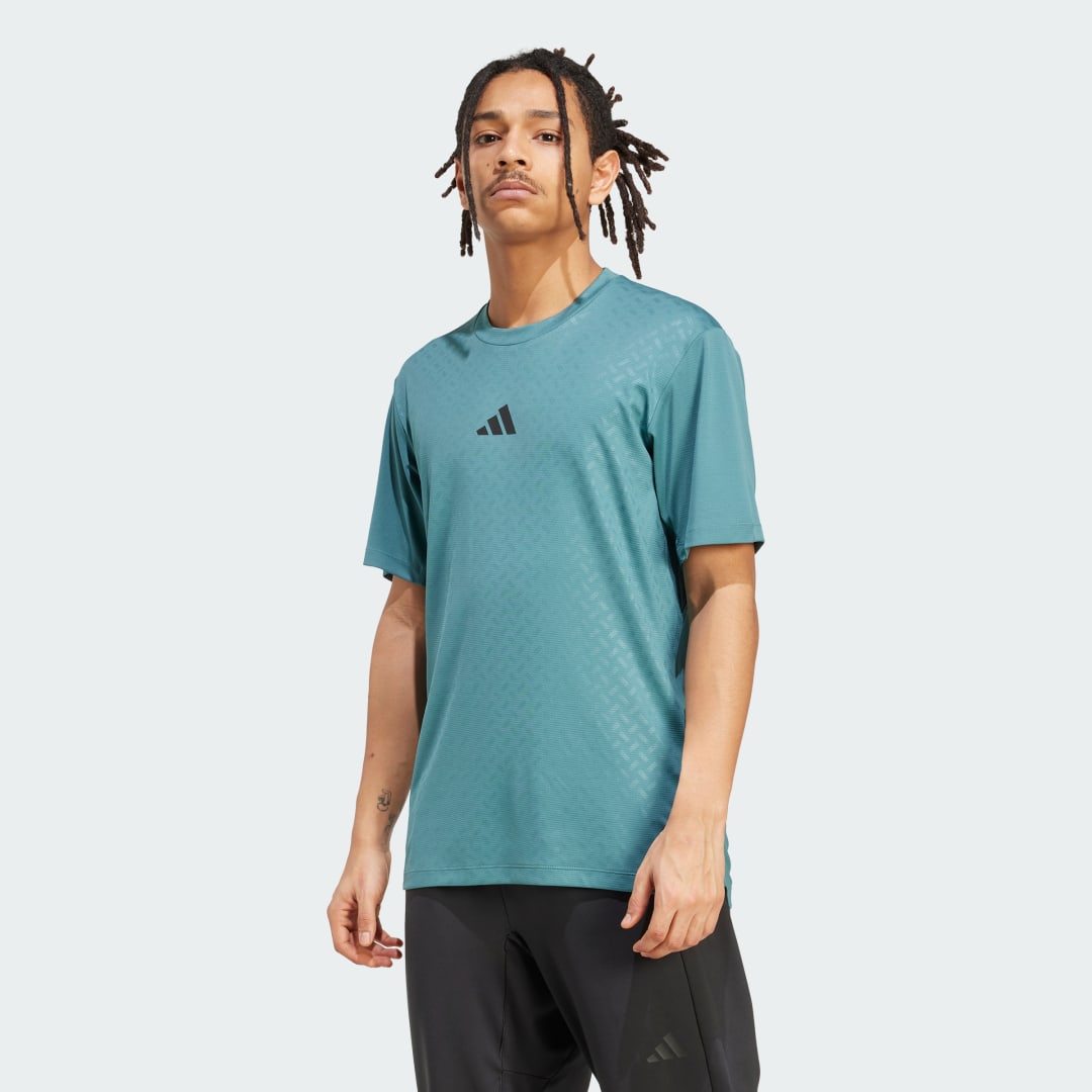 Тениска adidas Performance Power 3-Stripes T-Shirt Зелено | JV9712, 0