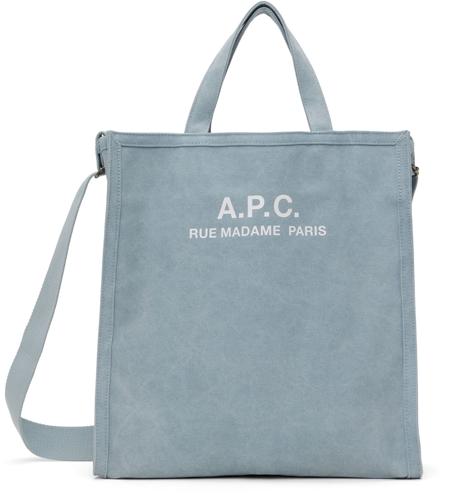 Голяма пазарска чанта A.P.C. Shopping Tote Bag Синьо | COHGV-H61318, 0