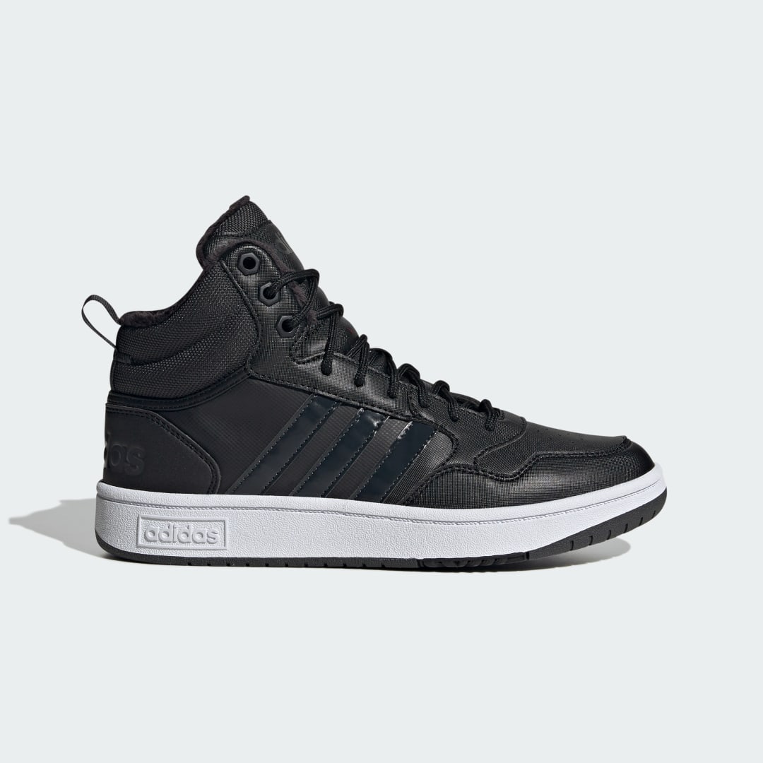 Кецове и обувки adidas Performance Hoops 3.0 Mid Lifestyle Fur Lining Winterized Черно | GW6434, 0