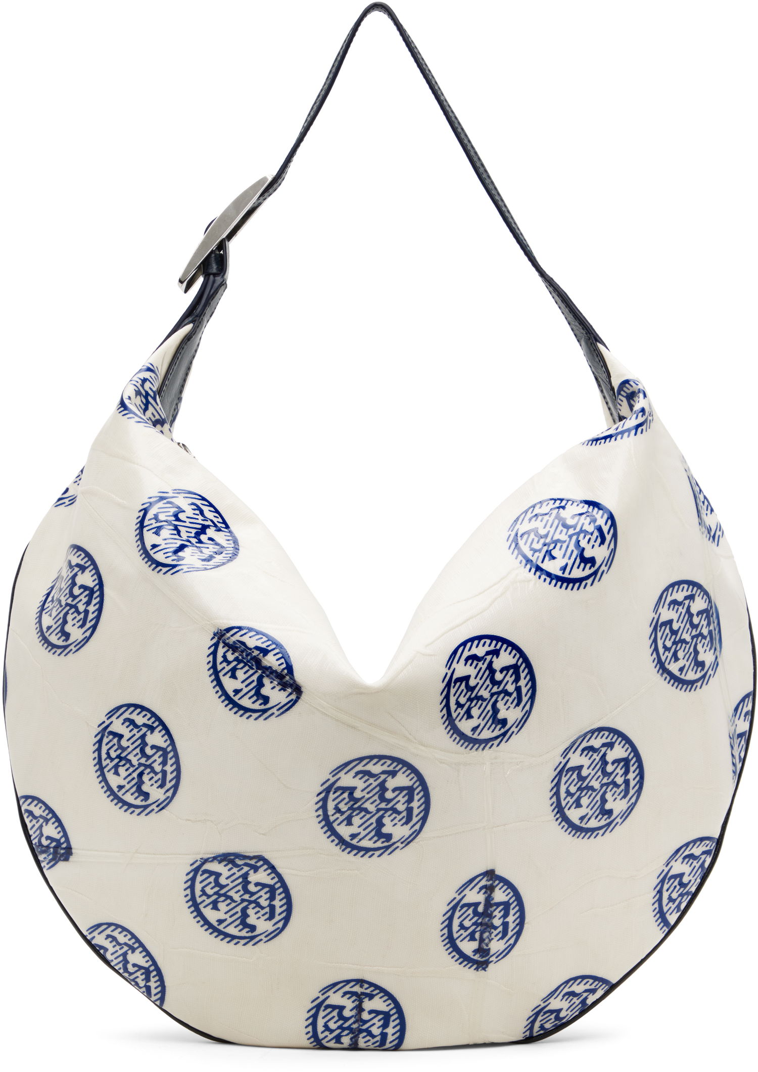 Дамска чанта Tory Burch Tory Burch T Monogram Balloon Bag Бяло | 171915-101, 0