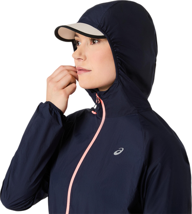 Ветровка Asics Hooded ROAD PACKABLE Full-Zip Jacket with Drawstring Waist Тъмно синьо | 2012d076-400, 3